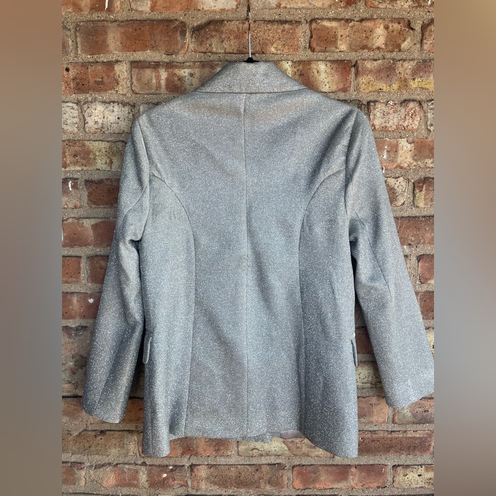 Babyboo Metallic Silver Double Breasted Blazer🖤 - Picture 8 of 14